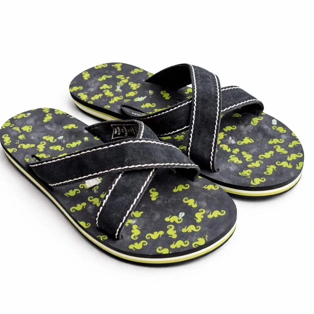 Lands’ End Kids Navy Slip On Sandals Youth Size 5 NEW No Tags